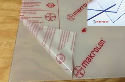 Plaque de polycarbonate transparent sur mesure (Makrolon)